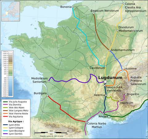 Voies romaines et pré-romaines
