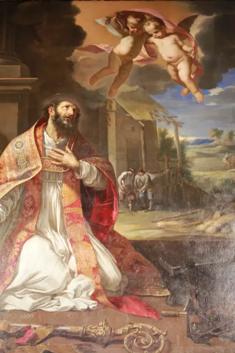 Tableau Saint-Eloi et le miracle du pied de cheval coupé